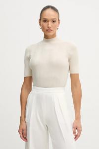 Свитер из смесовой шерсти Sisley, бежевый