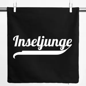 Наволочка Huuraa с надписью Island Boy, подарочная, 40x40 см, черный хлопок, подарок Island Boy Hellweg Druckerei