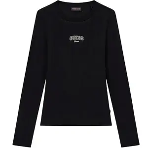 Футболка с длинным рукавом Guess Jeans Embro Slim Fit, черный