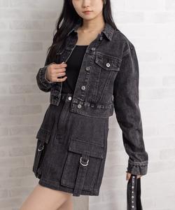 Короткая джинсовая куртка [Последние новинки верхней одежды, верхняя одежда для ранней весны]