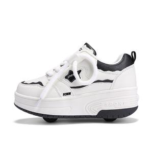 Легкие амортизирующие детские скейтерские кроссовки FCMM, черный