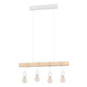 Подвесной светильник Eglo коричневый, белый, 70/10,5/110 см