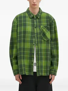 Клетчатая рубашка Wood Wood, зеленый