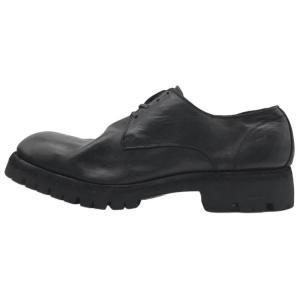 792V Кожаные дерби на шнуровке GUIDI, черный