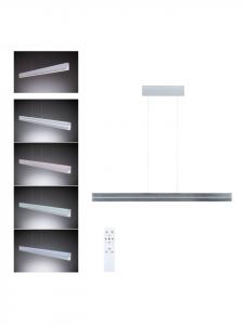 Paulmann Подвесной светодиодный светильник Raiko RGBW+, с регулировкой яркости, 2300 лм / 370 лм, 19 Вт / 6 Вт, матовый серебристый