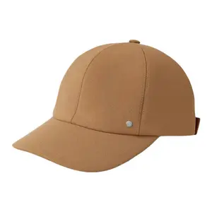 HERMES Женская кашемировая бейсболка светло-коричневого цвета, Light Umber