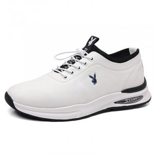 Водонепроницаемые и дышащие легкие низкие повседневные туфли для мужчин Playboy, White