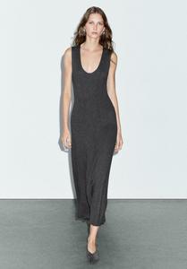 Платье Massimo Dutti LONG A-LINE, Grey