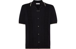 Футболка с контрастной отделкой Brunello Cucinelli, черный