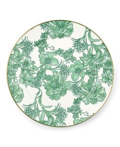 MacKenzie-Childs Изумрудная тарелка-подставка «Английский сад»