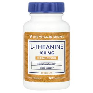 The Vitamin Shoppe, L-теанин, 100 мг, 120 растительных капсул