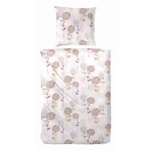 Постельное белье Primera «Фланелевое постельное белье Fellow Fallflower» с изысканными цветовыми акцентами, розовый