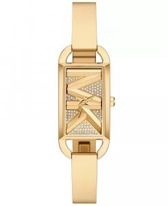 Женские часы MK Empire с тремя стрелками из нержавеющей стали золотистого цвета, 22 мм Michael Kors, золото