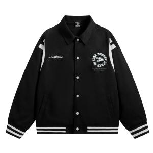 Dnnnnx бейсбольная куртка унисекс, Черный