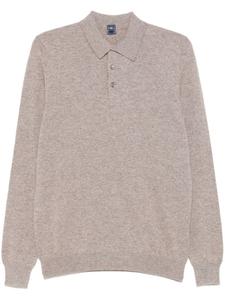 Fedeli кашемировая рубашка поло, серый