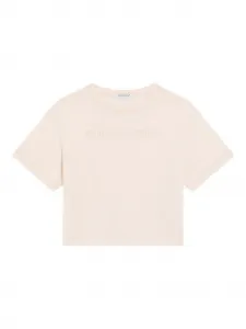 Укороченный топ с логотипом Dolce & Gabbana Kids, нейтральный