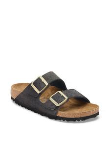 Мерцающие сандалии Arizona Birkenstock, shimmer black shimmering