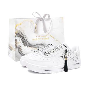 XTEP Кроссовки Air Force One Slip с низким верхом, устойчивые к истиранию, для скейтбординга, мужские, черно-белые