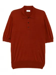 Трикотажная рубашка поло Ferragamo, коричневый