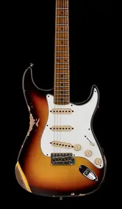 Fender Custom Shop Empire 59 Transition Stratocaster Relic - Выцветший состаренный шоколадный 3-тона санберст №18561