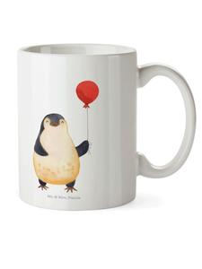 Детская кружка пингвин воздушный шар без слов, белая Mr. & Mrs. Panda