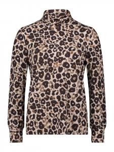 Рубашка с высоким воротом и воротником-стойкой в серо-коричневом/бежевом цвете Betty Barclay