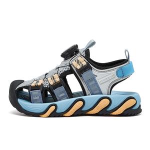 Дышащие противоскользящие и износостойкие сандалии для детей HOBIBEAR, серый/синий