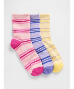 (K) Полосатые носки до колена, комплект из 3 пар (детские)