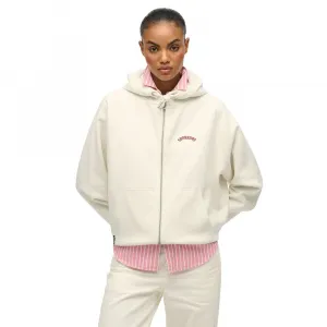 Толстовка с молнией и полной молнией Superdry Essential Logo Osz Raglan, бежевый