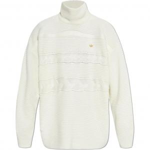 Футболка Adidas Originals с вышитым логотипом, белая