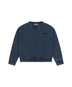 Потрепанный свитшот с круглым вырезом Bram'S Fruit, синий