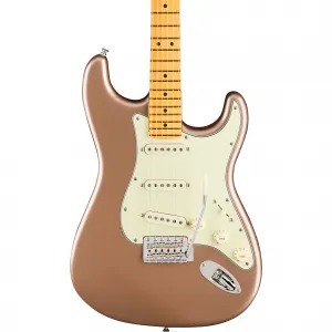 Электрогитара Fender American Professional Classic Stratocaster с кленовой грифовой доской, Faded Firemist Gold