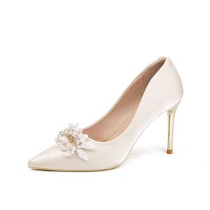 Женские туфли на высоком каблуке, абрикосового цвета TATAYA, Apricot[7Cm]