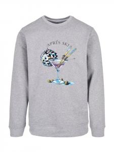 Толстовка F4NT4STIC Sweatshirt Après Ski Martini Winter Sport, пятнистый серый
