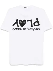 Футболка с логотипом Comme Des Garçons Play, белый