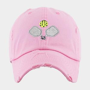 Пиклбол, Паддлбол, Винтажная бейсболка FASHNZFAB, розовый