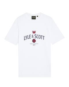 Lyle & Scott Футболка 'Cheers To Tradition Graphic' в белом цвете