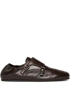 Дерби-монки с пряжками Johnny Scarosso, коричневый