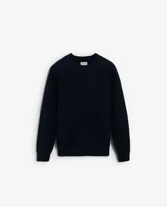 Мужской хлопковый джемпер с круглым вырезом Scalpers, темно-синий