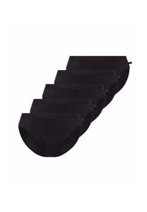 Женские трусы Microfun Tai (5 шт.) с эластичным поясом BeeDees, черный