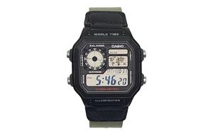 Унисекс молодежные черные часы CASIO