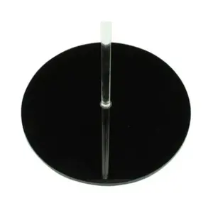Круглые основания 4 дюйма — сплошной черный акрил, 3 мм, полетное отверстие 4,5 мм, Flight Stands & Aerial Game Accessories (Litko Aerosystems)