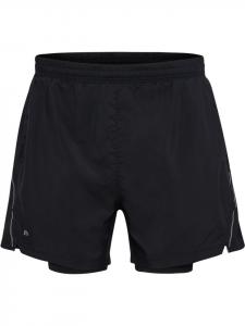 Hummel Короткие шорты «Fast 2In1 W Shorts» черного цвета