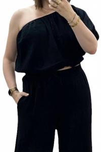 Лина топ на одно плечо в цвете антрацит Kylie Paige, Charcoal