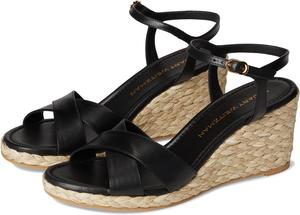 Туфли Stuart Weitzman Dayna Espadrille Wedge, цвет Black/Natural