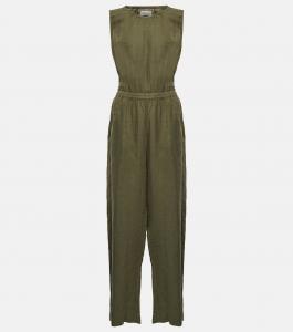 Льняной комбинезон Vivi с вырезом Velvet, Elm