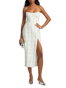 Айви миди платье в белом Amanda Uprichard