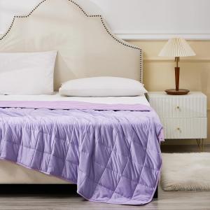 Утяжеленное одеяло 122х183 см, 4,5 кг, охлаждающее, мягкое, для всех сезонов, Purple