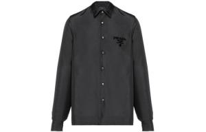 Рубашка мужская Prada удлиненная, черный