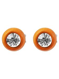 Adeliás Детские серьги - серьги-гвоздики из серебра 925 пробы с серебряными стразами